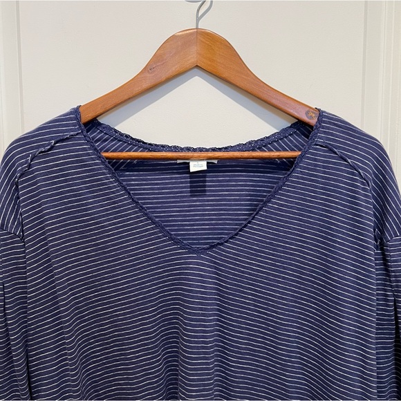 Sundance Shirt Long Sleeve Blue Stripes Embroidered Size Large 100% Cotton - Picture 4 of 8